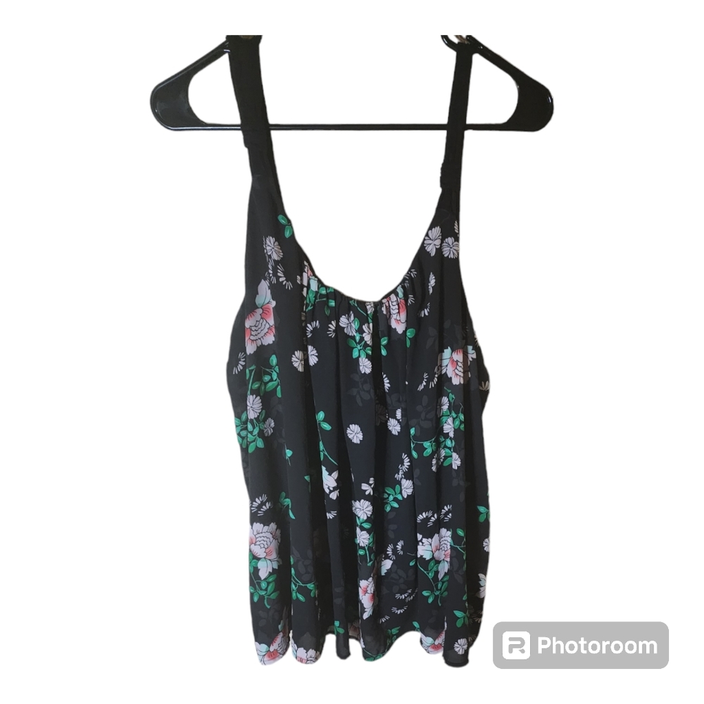 Maurices lined tank top blouse  floral Size 3